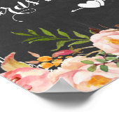 カードとギフト結婚ズ |ヴィンテージシャルボードフローラ ポスター (角)