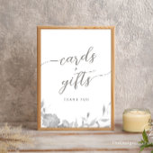 カードとギフト署名ミニマリストbohoフローラ装飾 招待状