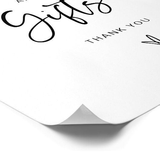 カードとギフト赤ちゃんシャワーパーティーDecor Sign F201 ポスター (角)