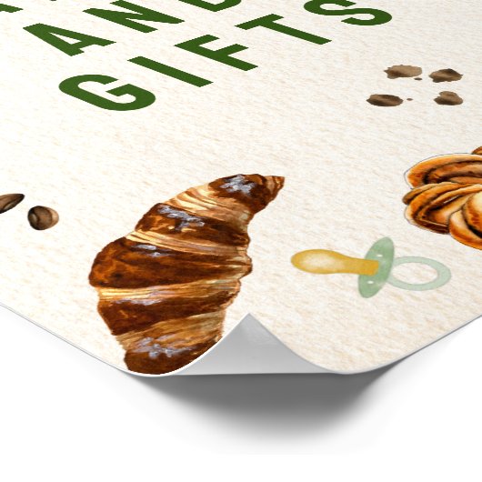 カードとギフト赤ちゃんシャワーポスター ポスター (角)