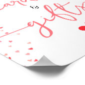 カードとギフト赤ちゃんシャワー署名デジタルまたはプリント ポスター (角)