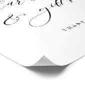 カードとギフト青Burgundyと赤のフローラのサイン ポスター (角)