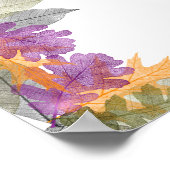 カードとギフト オクトーバー リーブス ブライダル シャワー ポスター (角)