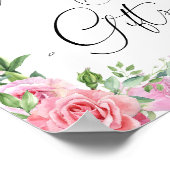 カードとギフト | ピンクのブッシュローズ ポスター (角)