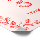 カードとギフトApple手描き赤ちゃんシャワー ポスター (角)