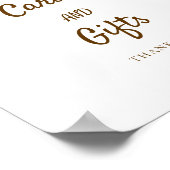 カードとギフトbee赤ちゃんシャワーかわいいかわいい甘い ポスター (角)