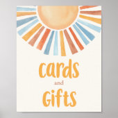 カードとギフトbohoサンシャインミュートされたトーン ポスター (正面)