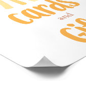 カードとギフトboho明るいカラフルの太陽 ポスター (角)