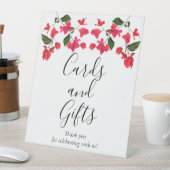 カードとギフトBougainvilleaの結婚ペデスタルサイン 台座サイン (インサイチュ)