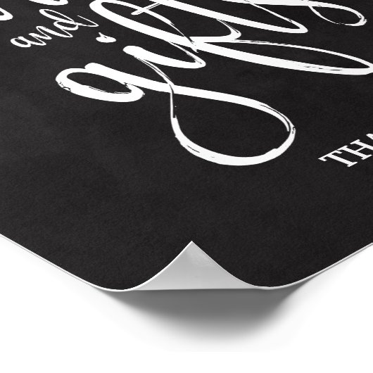 カードとギフトChalkcoard 8x10結婚のサイン ポスター (角)