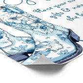 カードとギフトChinoiserieブーツブライダルシャワー ポスター (角)