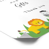 カードとギフトSafari赤ちゃんシャワージャングル動物 ポスター (角)