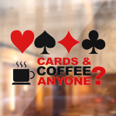 カードとコーヒー ウィンドウサイン (シート2)