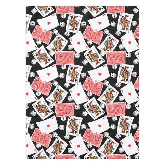 カードとサイコロ テーブルクロス (正面)