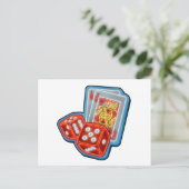 カードとサイコロ ポストカード (スタンド正面)