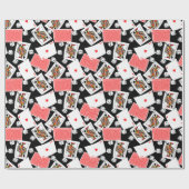 カードとサイコロ ラッピングペーパー (フラット)