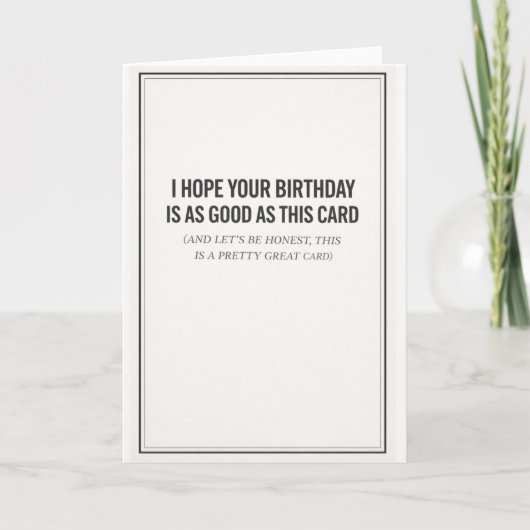 カードと同じくらい良い誕生日を願って カード (正面)