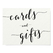 カードと結婚ギフトの手書書11x8.5