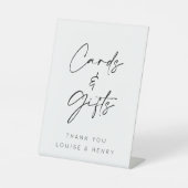 カードと結婚ギフトミニマル 台座サイン (正面)