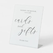 カードと贈り物のミニマシンプルリスモダント 台座サイン (正面)