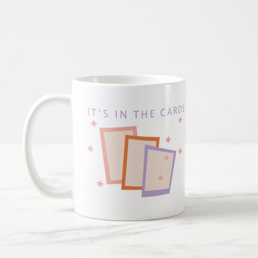 カードに入ったタロットコ図解入りの、写真付きのーヒー コーヒーマグカップ (左)