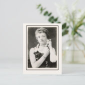 カードに弾力的なスキンの女性の写真，はがき ポストカード (スタンド正面)