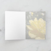 カードに黄色のバラ空白のの写真 カード (内部)