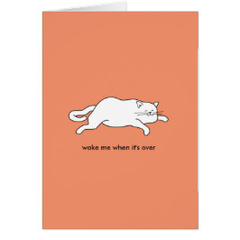 カードのかわいい脂肪質猫