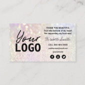 カードのご購入に対してはご遠慮なくお願い申し上げます 名刺 (裏面)