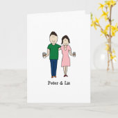 カードのカスタマイズが可能 – コーヒー飲み会 カード (黄色い花)