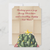 カードのキッチンからアーティチョーククリスマスツリー シーズンカード (裏面)