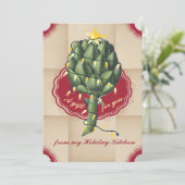 カードのキッチンからアーティチョーククリスマスツリー シーズンカード (スタンド正面)