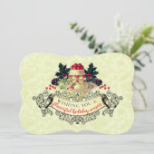 カードのキッチンからビンテージクリスマスプディング シーズンカード (スタンド正面)