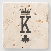 カードのキング ストーンコースター (正面)
