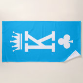 カードのキング ビーチタオル (正面)