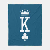 カードのキング フリースブランケット (正面)