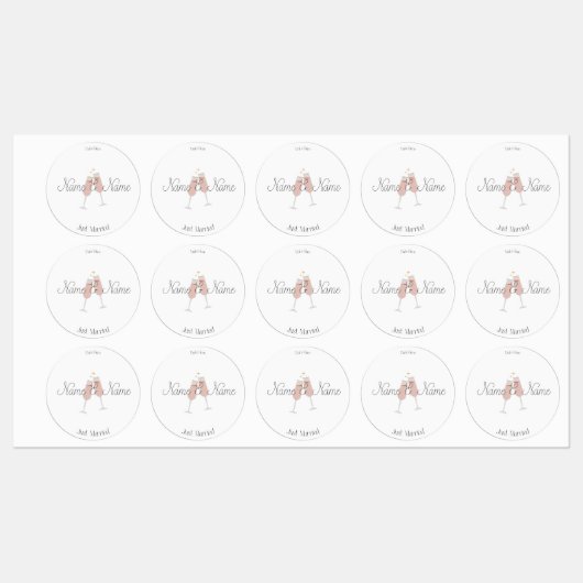 カードのギフト結婚式用シールサンキューカード ラベル (シート)