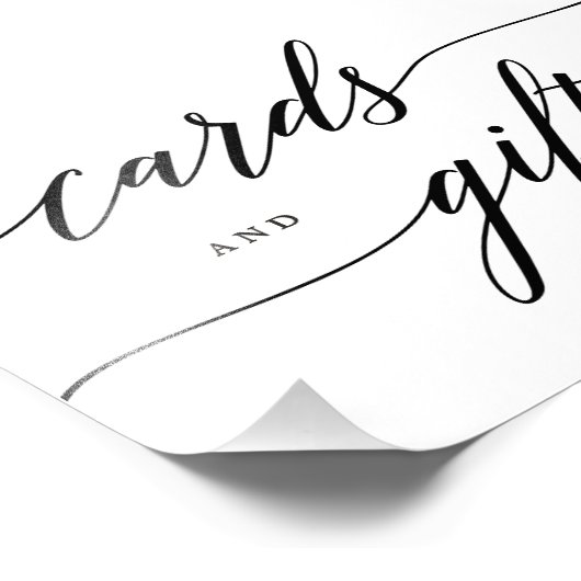 カードのギフト署名の編集可能な色とサイズMSC フォトプリント (角)