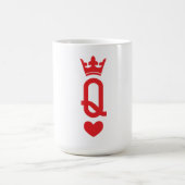 カードのクイーン コーヒーマグカップ (中央)