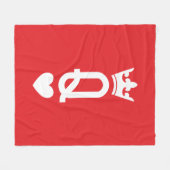 カードのクイーン フリースブランケット (正面(横))