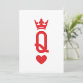 カードのクイーン 招待状 (スタンド正面)