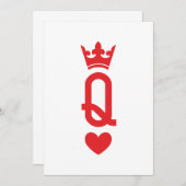 カードのクイーン 招待状 (正面/裏面)