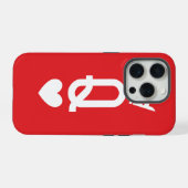 カードのクイーン iPhoneケース (裏面横)