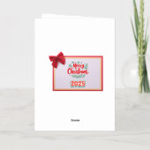 カードのクリスマス 箔グリーティングカード (裏面)