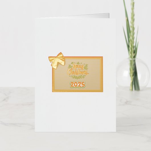 カードのクリスマス 箔グリーティングカード (正面)