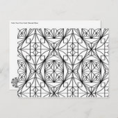 カードのステンドグラス色 ポストカード (正面/裏面)