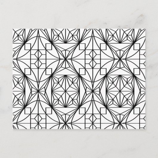 カードのステンドグラス色 ポストカード (正面)