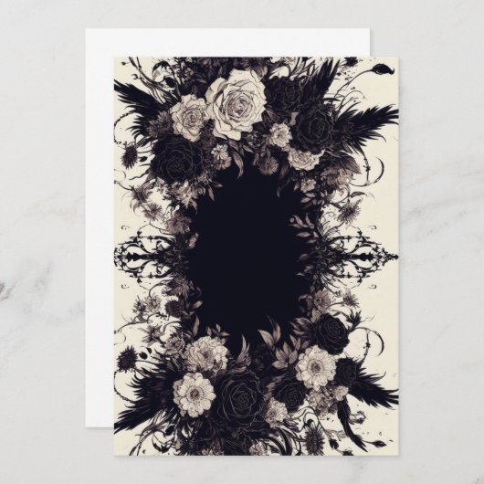 カードのパーソナライズ – ゴシック空白の体 – テンプレート (正面/裏面)