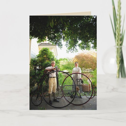 カードの中のビクトリアンなサイクリングの詩 カード (正面)