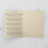 カードの中のビクトリアンなサイクリングの詩 カード (内部)